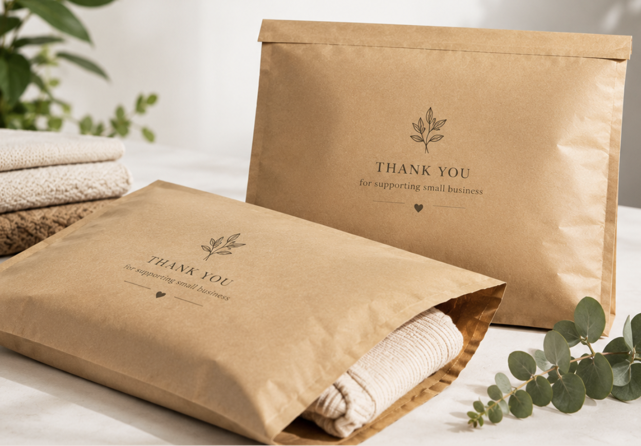 Compostable Kraft Mailer Bags (100pack)
