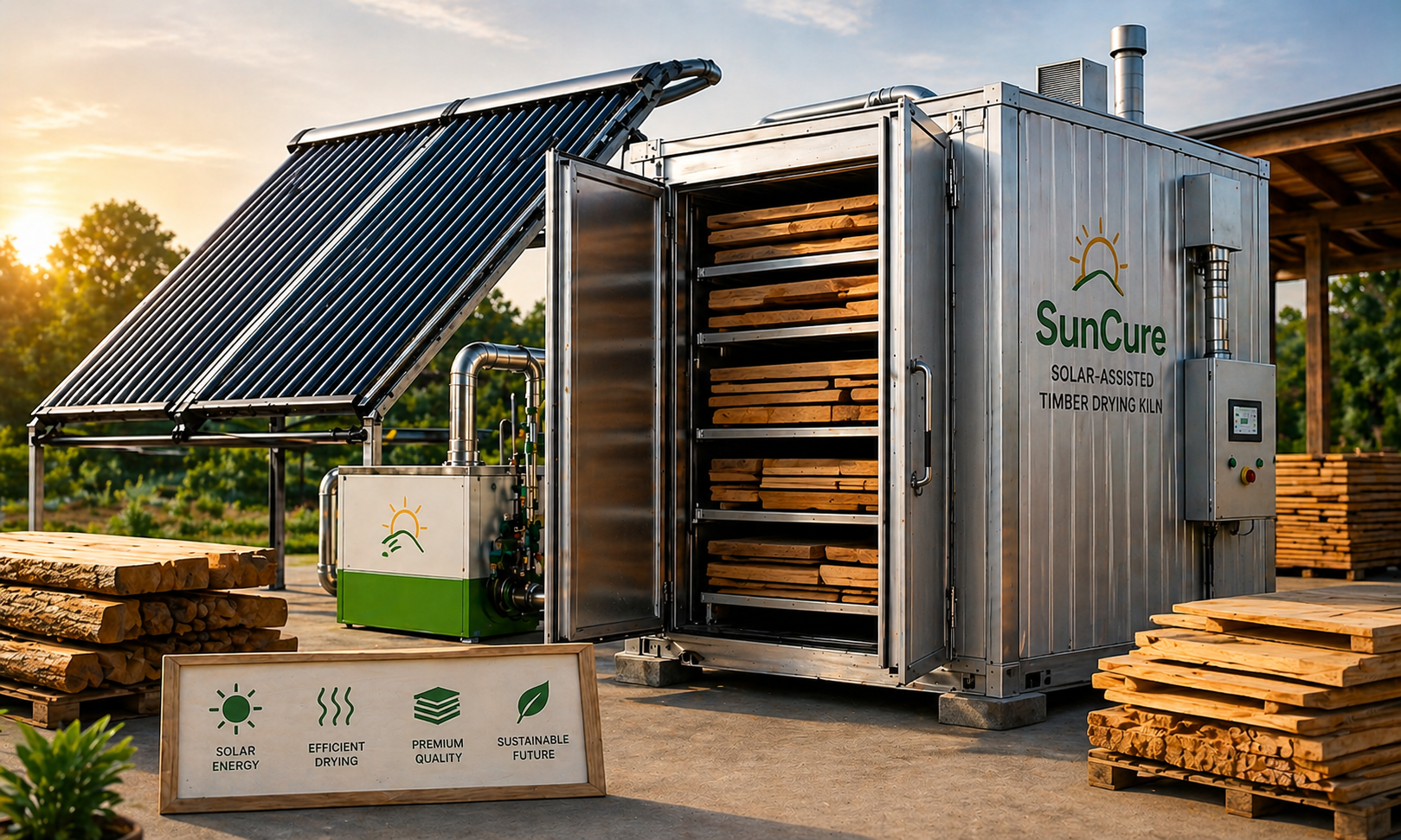 SunCure Solar Timber Kiln