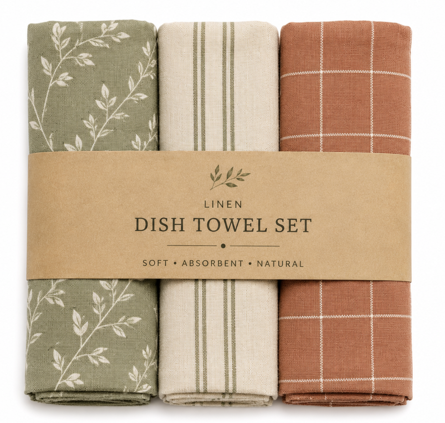 Linen Dish Towel Set