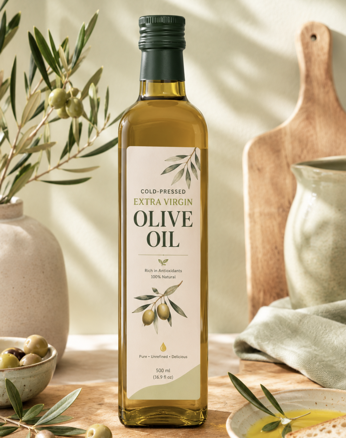 Cold-Pressed Extra Virgin Olive Oil