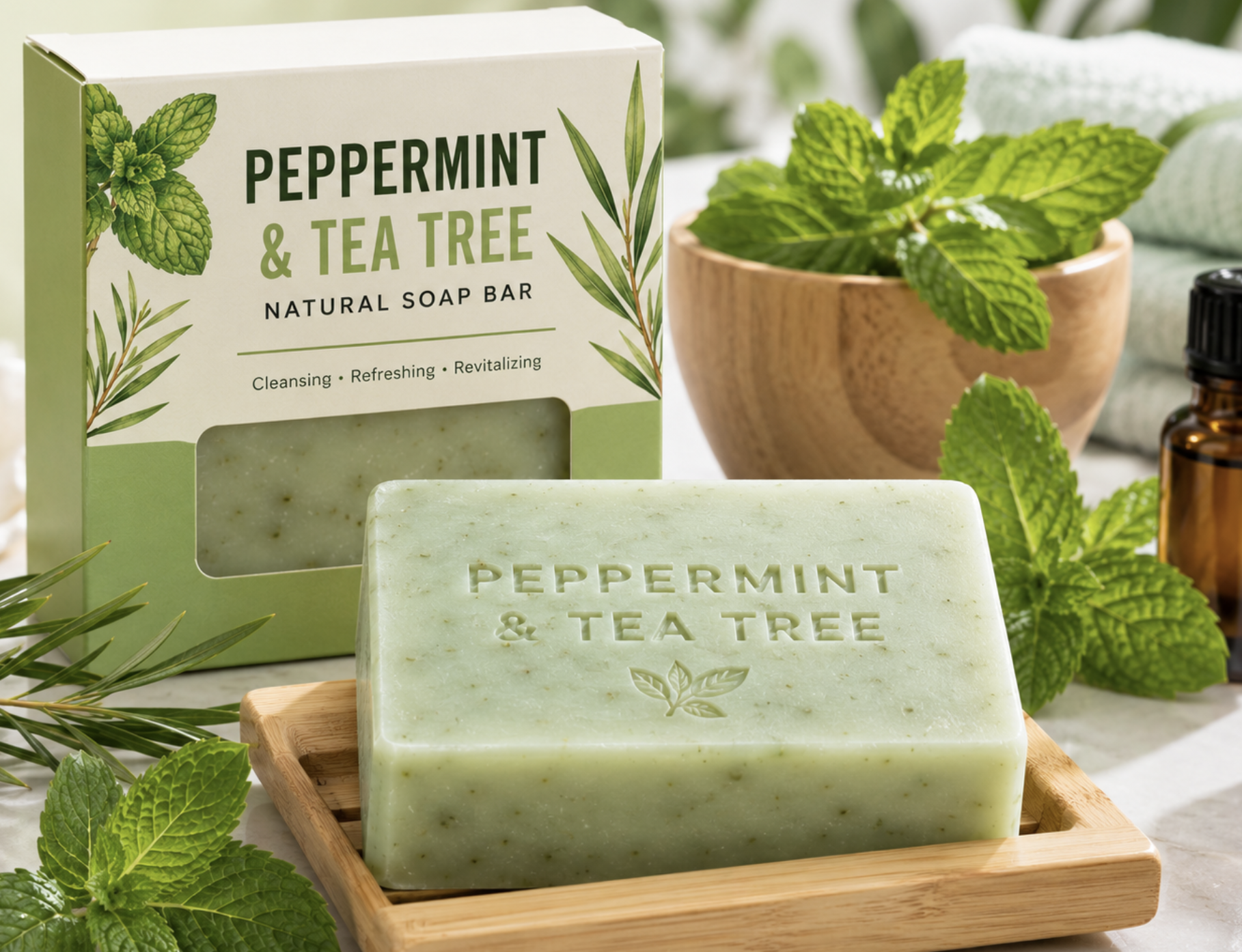 Solid soap bar